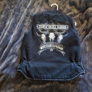 Western vest toddler boy